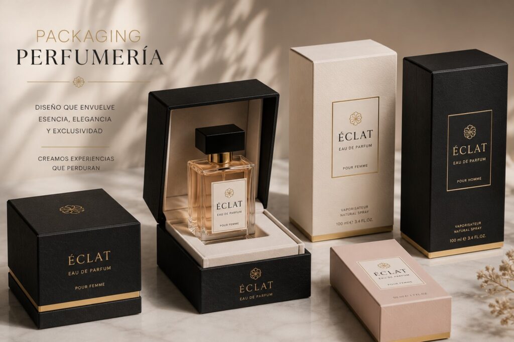packaging perfumería